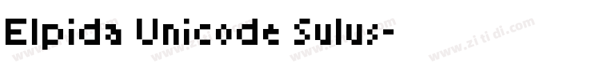 Elpida Unicode Sulus字体转换